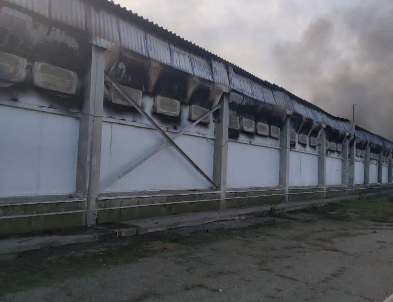 На птицефабрике в Усть-Лабинске ликвидировали пожар