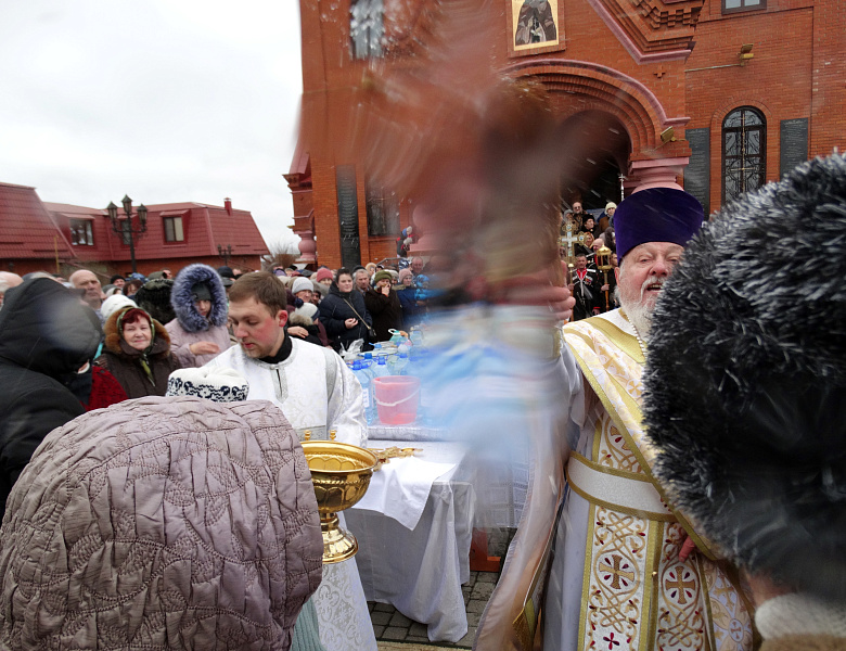 Более трех тысяч человек приняли участие в праздновании Крещения в Усть-Лабинске