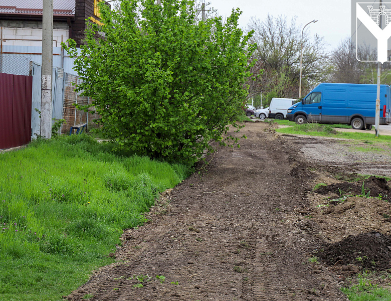 Строительство нового тротуара на ул. Гагарина